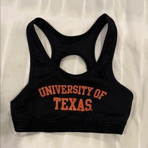 Victoria’s Secret PINK “University of Texas” Black Sports Bra